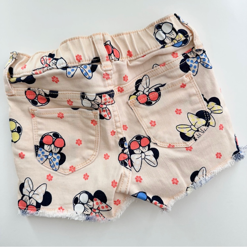 Disney Minnie Mouse Stretch Denim Shorts - Picture 2 of 3